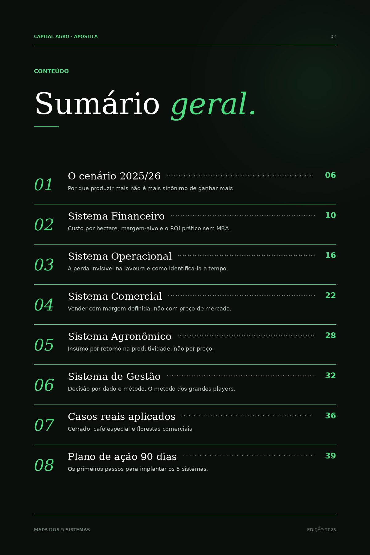 Apostila — sumário